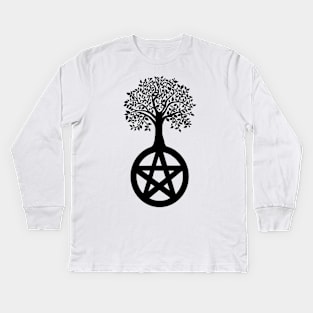 Pentacle Tree Kids Long Sleeve T-Shirt